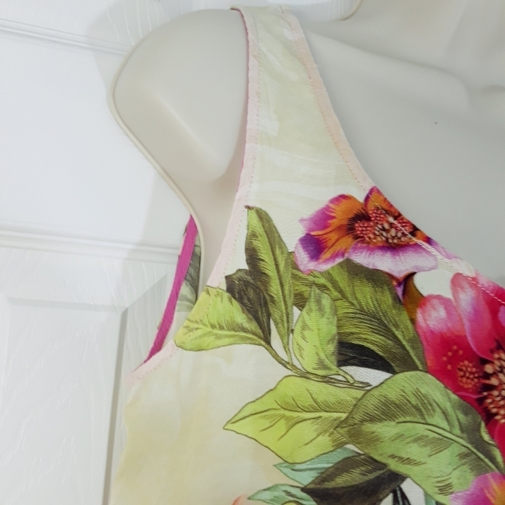 Sam & Lavi by Anthropologie Mini Tank Dress Floral Sleeveless USA Oversi… - Picture 3 of 13